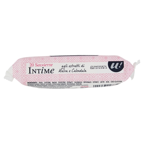 20 SALVIETTE INTIME DETERGENTI E RINFRESCANTI U! Confronta & Risparmia
